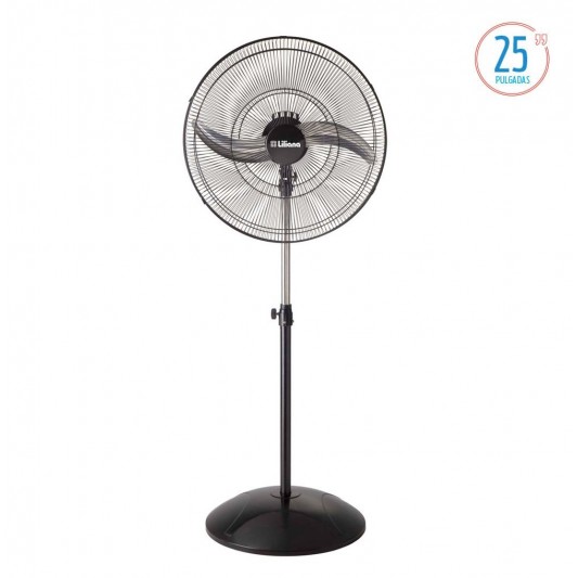 LILIANA VENTILADOR DE PIE VVP25M 25" PARRILLA METALICA NEGRA