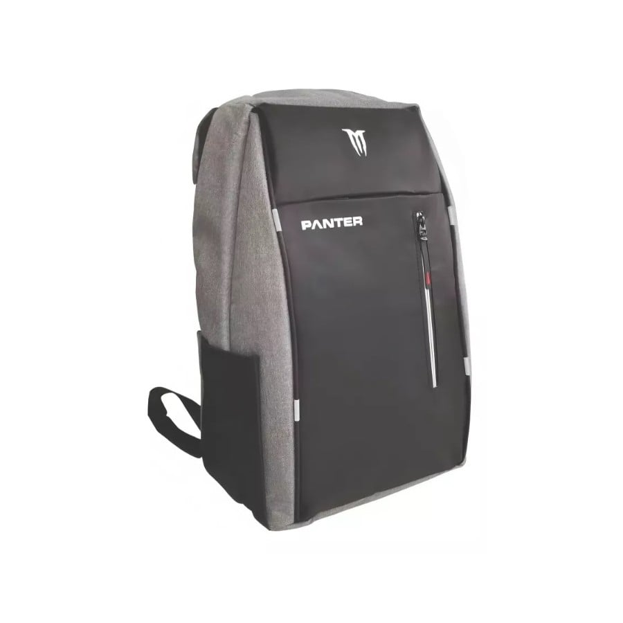 Panter Mochila Con Puerto Usb Lts Gris Negro